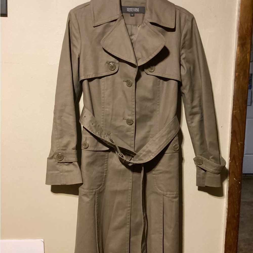 Kenneth Cole Reaction Tan Trench Coat